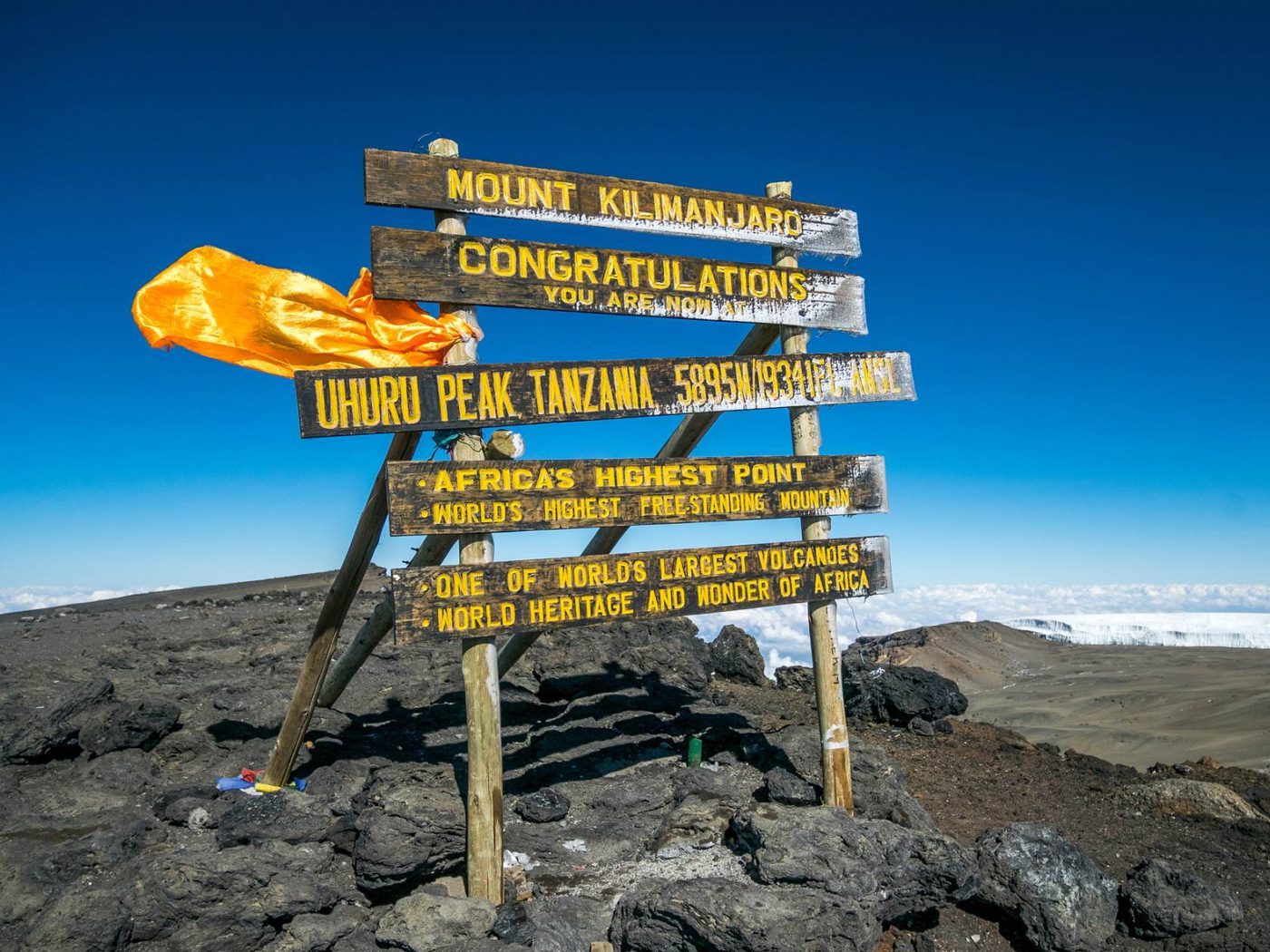 mount kilimanjaro uhuru peak summit in tanzania